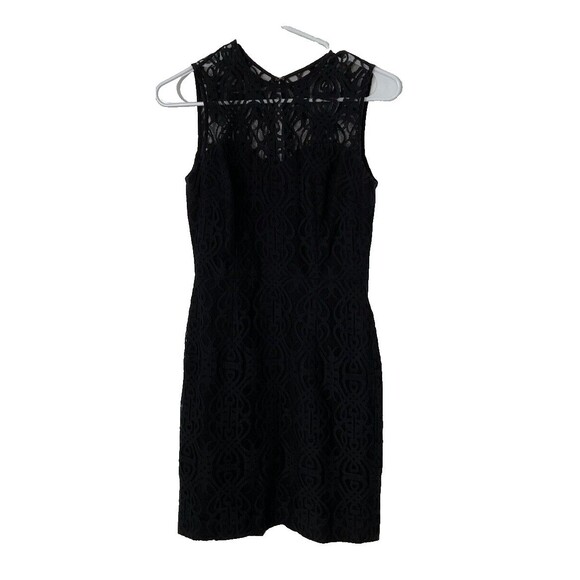 CECE by CYNTHIA STEFFE Black Floral Lace Sleeveless Summer Dress‎ Size 2 - Picture 2 of 5